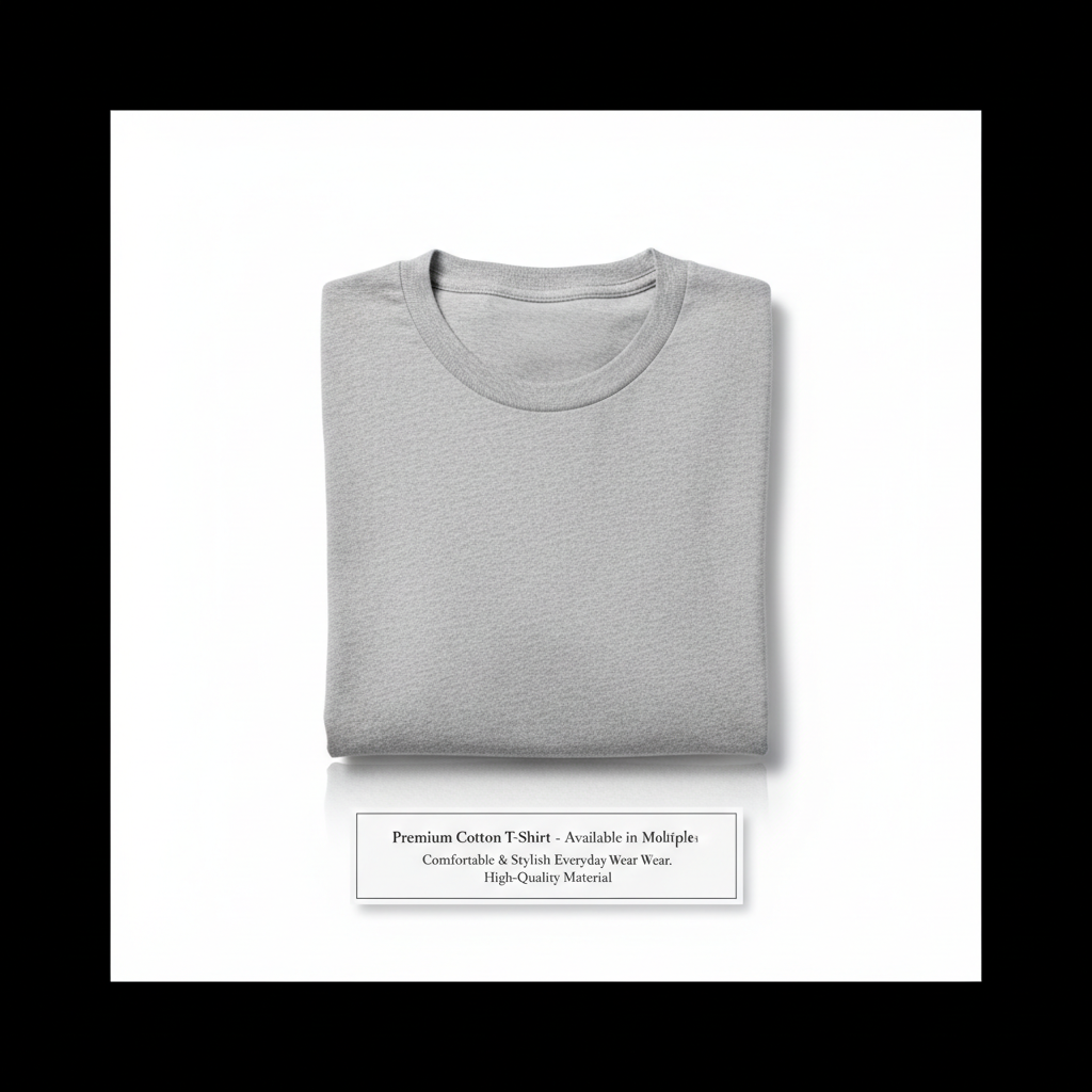 Premium Cotton T-Shirt - Available in Multiple Colors & Sizes